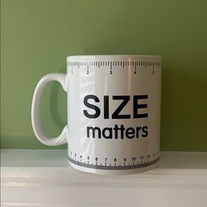 large size matters mug